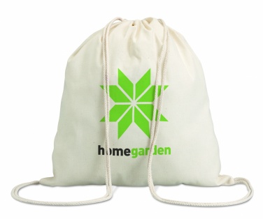 Logo trade promotional gift photo of: 100gr/m² cotton drawstring bag