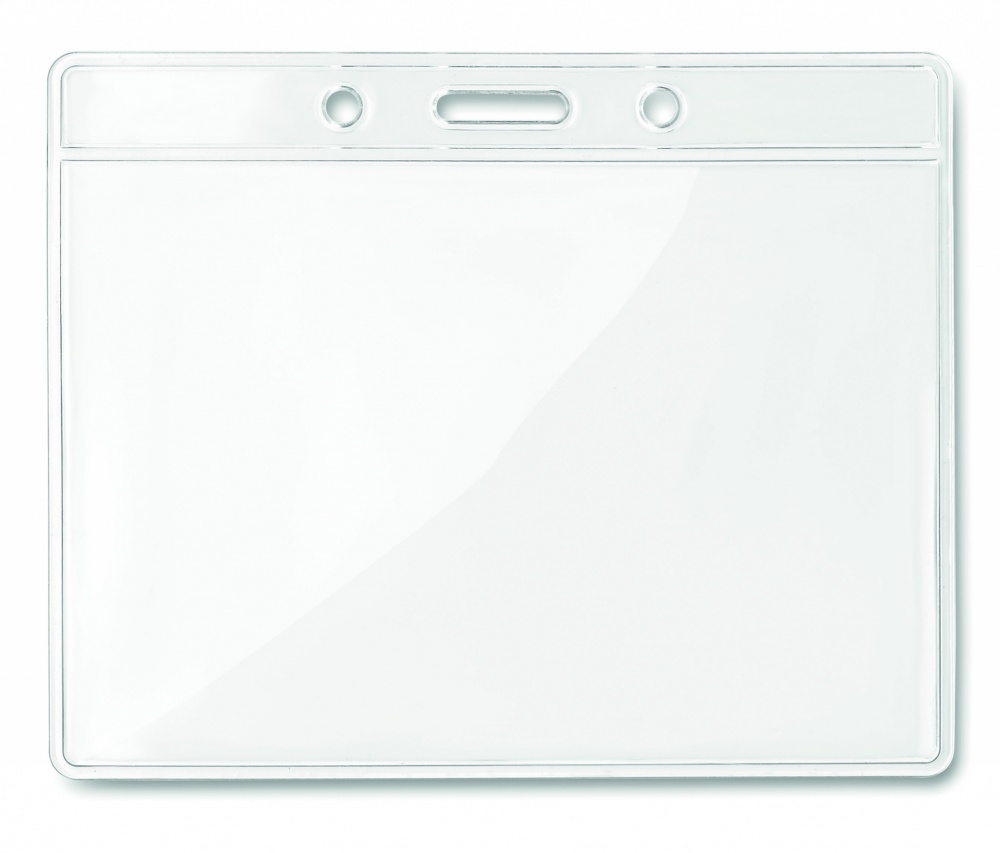 Logo trade promotional products picture of: Transparent badge 10cmx8cm