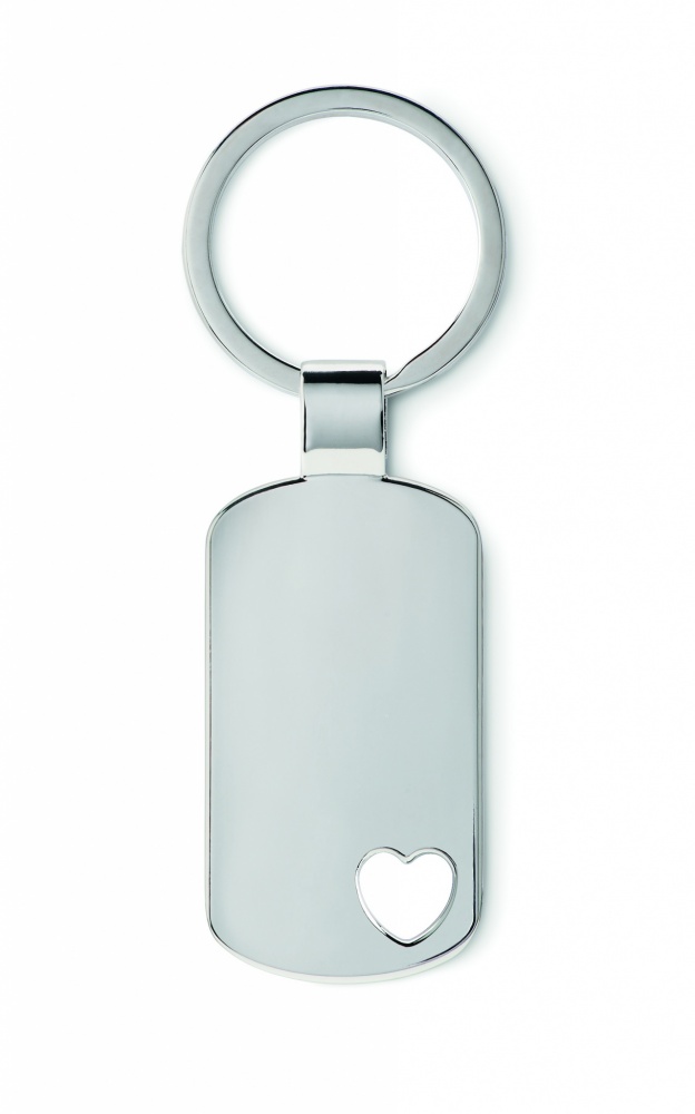 Logo trade promotional giveaways picture of: Key ring with heart detail Jūrmala