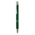 Push button aluminium pen BERN, Green