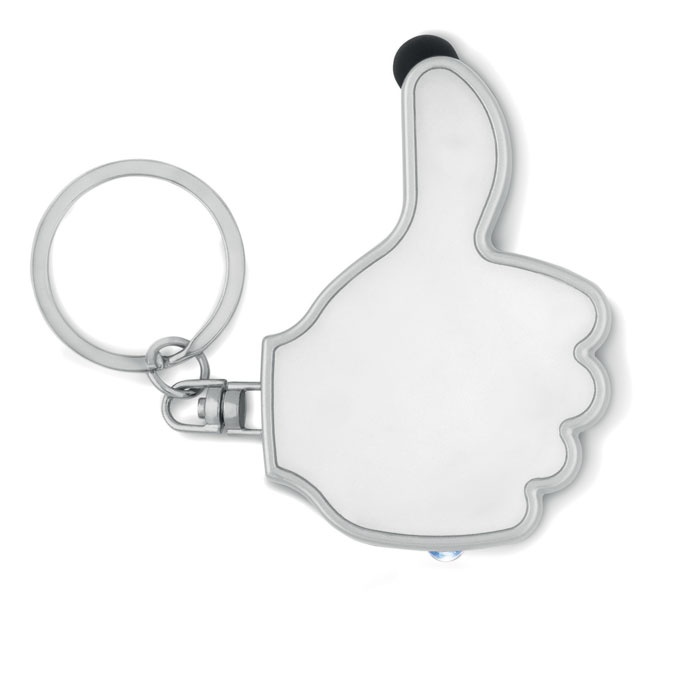 Logotrade advertising product picture of: Thumbs up led light w/key ring Valmiera