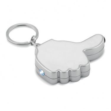 Logo trade corporate gifts image of: Thumbs up led light w/key ring Valmiera