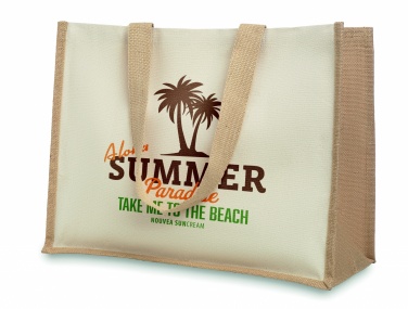 Logotrade promotional giveaways photo of: Jute and canvas shopping bag