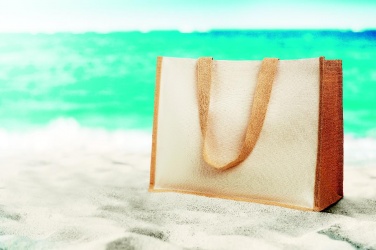 Logotrade corporate gift picture of: Jute and canvas shopping bag