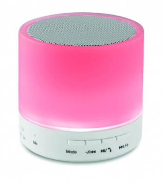 Logo trade promotional products picture of: Round wireless speaker LED