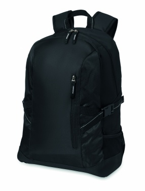 Logo trade promotional products image of: Polyester laptop backpack