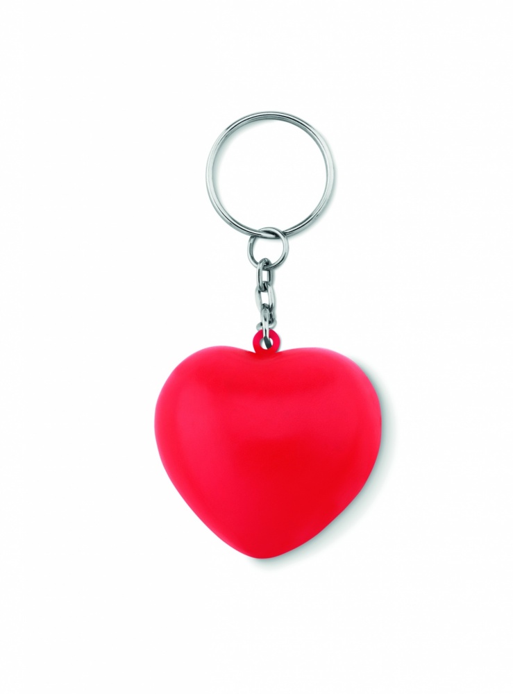 Logotrade promotional product image of: Key ring with PU heart Ogre