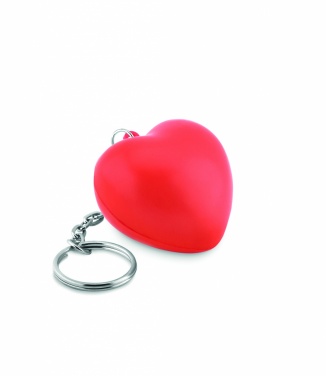 Logo trade promotional products image of: Key ring with PU heart Ogre