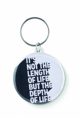 Logotrade promotional product picture of: Small pin button key ring Tukums