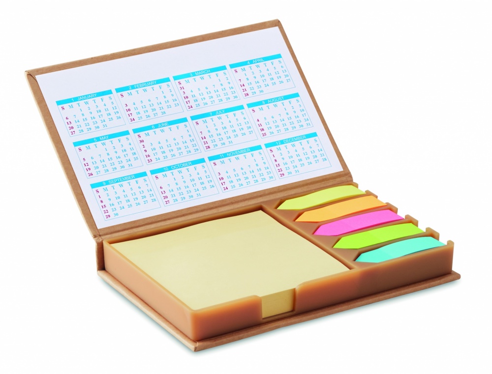 Logotrade promotional product image of: Desk memo set with calendar
