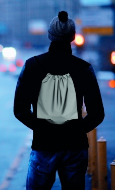 Logo trade corporate gift photo of: High reflective drawstring bag