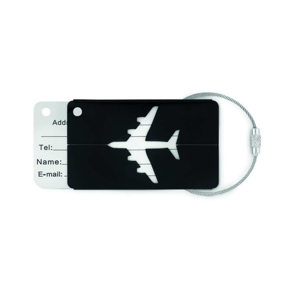 Logo trade promotional products picture of: Aluminium luggage tag