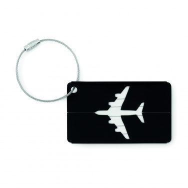 Logo trade promotional products image of: Aluminium luggage tag