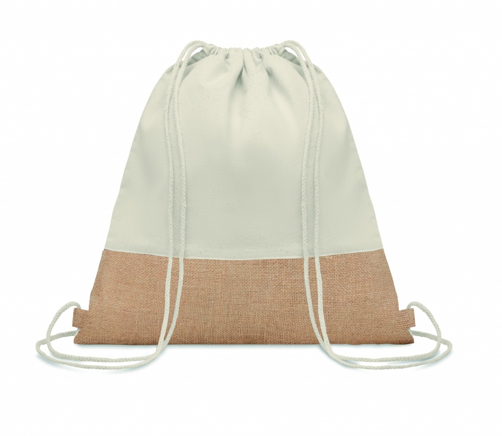 Logotrade promotional merchandise picture of: Drawstring bag w/ jute details