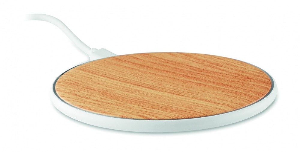 Logo trade promotional giveaway photo of: Wireless charger round 5W TISPAD