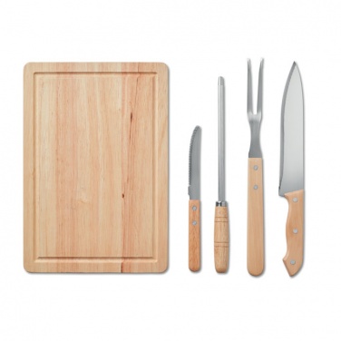 Logo trade promotional merchandise picture of: Set of 4 BBQ Grilling accessori