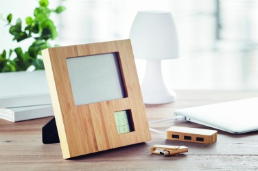 Logotrade promotional giveaway image of: Photo frame with weather statio