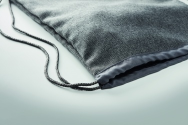 Logotrade promotional merchandise photo of: 1200D heathered drawstring bag