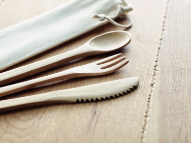 Logotrade business gift image of: Bamboo cutlery set