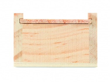 Logo trade promotional merchandise image of: Stationery set in wooden box