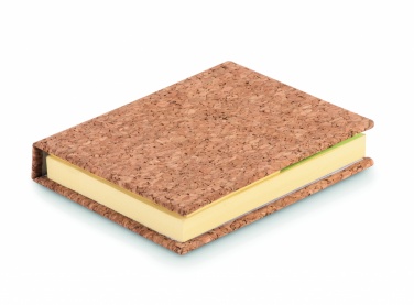 Logo trade advertising products image of: Cork sticky note memo pad