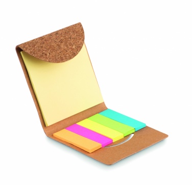 Logotrade promotional merchandise photo of: Cork sticky note memo pad
