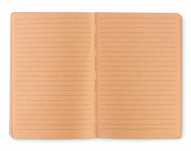 Logo trade promotional merchandise photo of: A5 cork notebook 96 lined