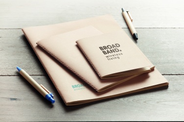 Logo trade promotional items image of: A6 recycled notebook 80 plain