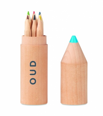 Logo trade promotional merchandise photo of: 6 pencils in wooden box