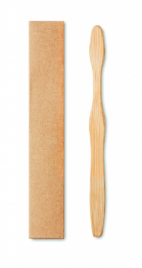 Logotrade advertising product image of: Bamboo toothbrush in Kraft box