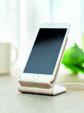 Logo trade promotional merchandise photo of: Wheat straw/ABS charger std10W