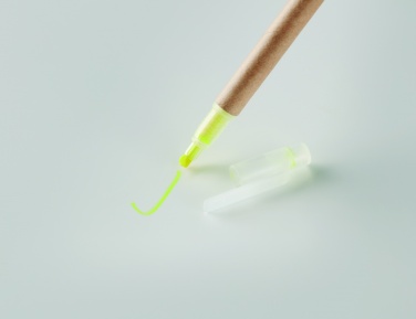 Logo trade advertising products image of: 2 in 1 carton pen highlighter