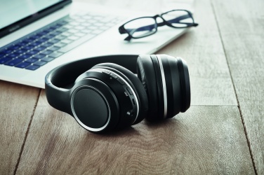 Logo trade promotional items image of: ANC headphone and pouch