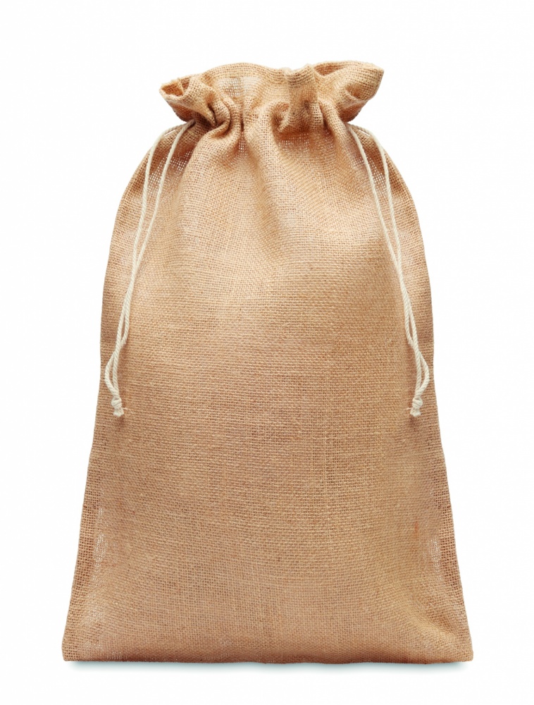 Logotrade promotional gift image of: Large jute gift bag 30x47 cm