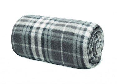 Logo trade corporate gifts image of: RPET fleece travel blanket