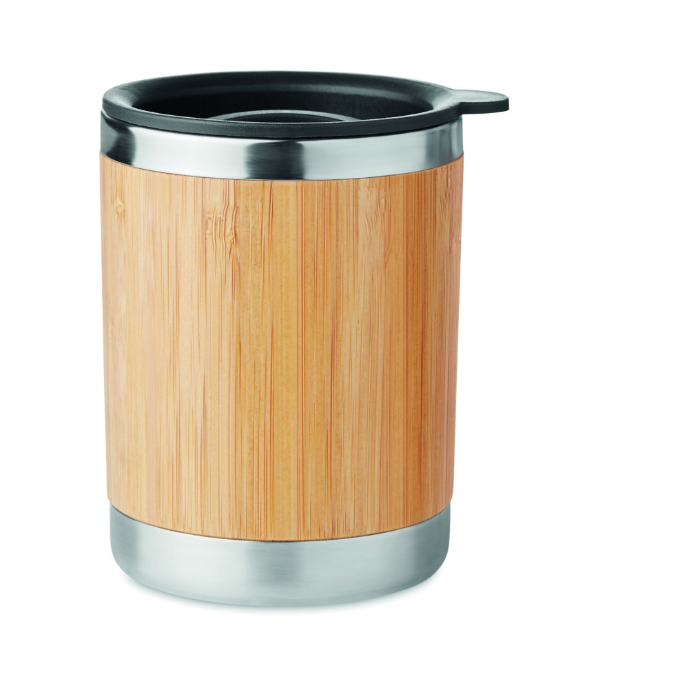 Logotrade advertising products photo of: Tumbler in bamboo cover 250ml