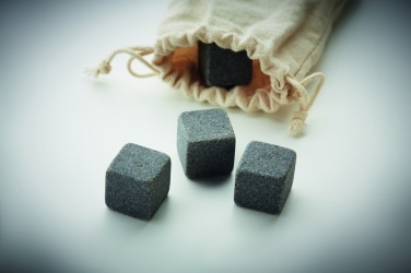 Logo trade promotional gift photo of: 4 stone ice cubes in  pouch