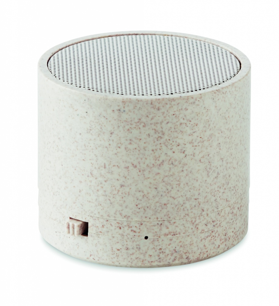 Logo trade promotional items picture of: 3W speaker in wheat straw/ABS