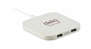 Logotrade promotional products photo of: Hub charger wheat straw/ABS 5W