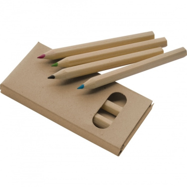 Logo trade promotional gifts image of: Wooden crayons MINNIE