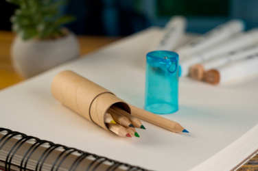 Logotrade corporate gift image of: Wooden crayons BECKY