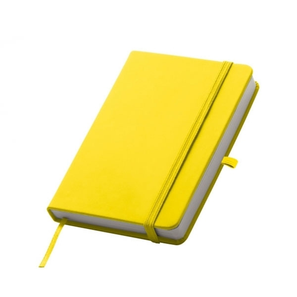 Logo trade promotional merchandise picture of: A6 note book LUBECK