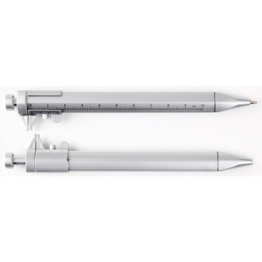Logo trade business gift photo of: Plastic ballpen with sliding calliper PRESCOT