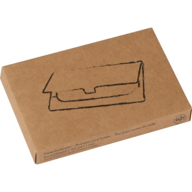 Logo trade promotional gift photo of: Metal business card holder CORNWALL