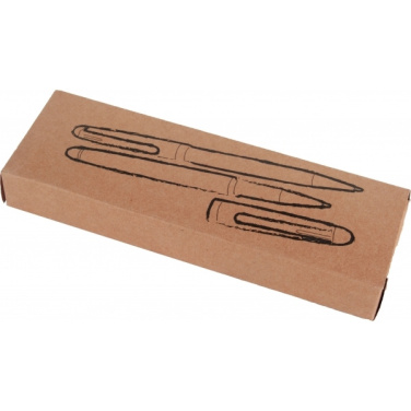 Logo trade corporate gifts image of: Rosewood writing set OXFORD