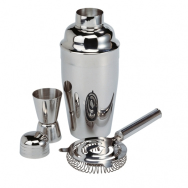 Logotrade promotional giveaway image of: Metal cocktail set, 3-piece MESSINA