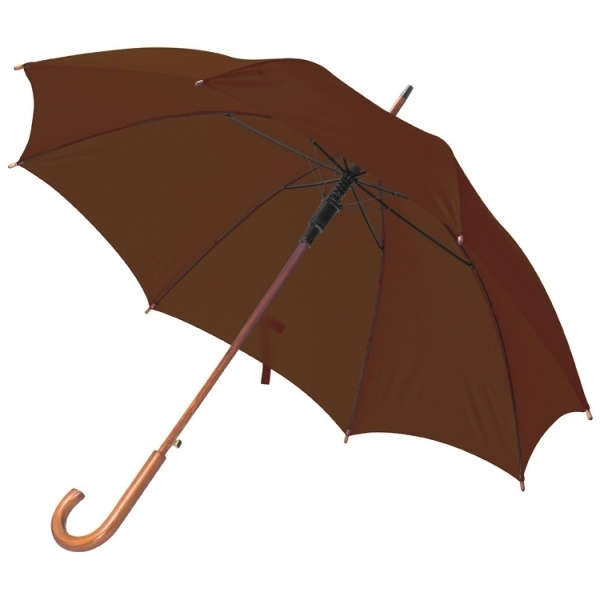 Logotrade promotional product image of: Wooden automatic umbrella Nancy