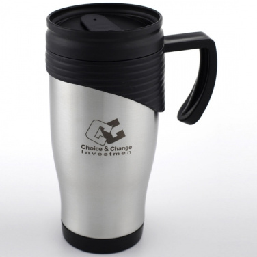 Logo trade advertising product photo of: Stainless steel thermo cup EL PASO 400 ml
