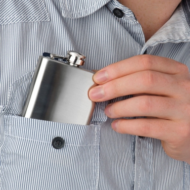Logo trade corporate gift photo of: Stainless steel hip flask FRESNO 104 ml