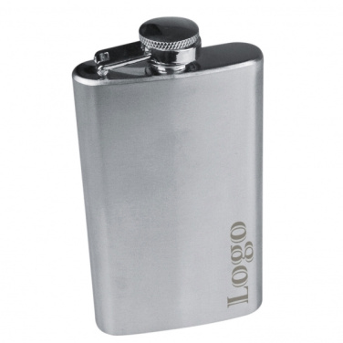 Logo trade corporate gift photo of: Stainless steel hip flask FRESNO 104 ml